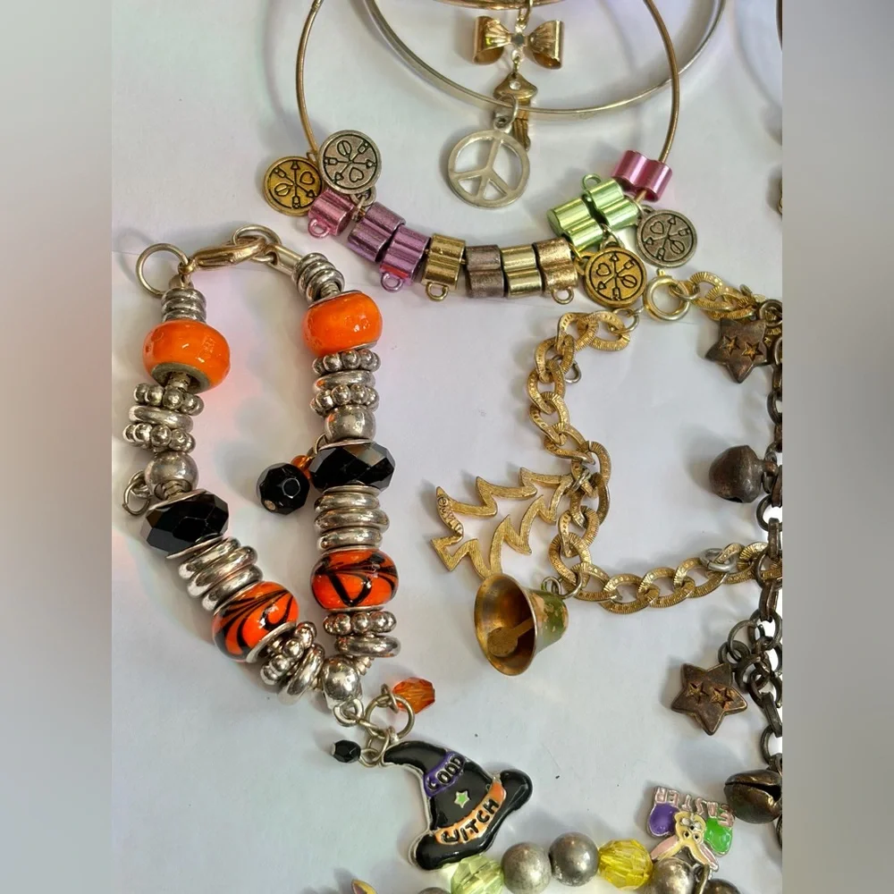 Vintage to modern Charm Bracelet Lot of 12